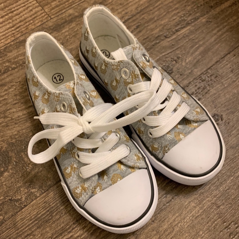 SOLD Pineapple Converse Style Shoes